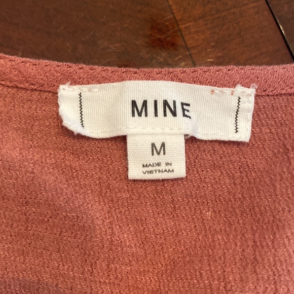 Mine Crossover Tie Front Rust Colored Top - Picture 8 of 12